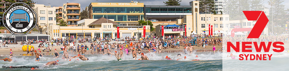 Shark Island Swim and sponsor Channel 7